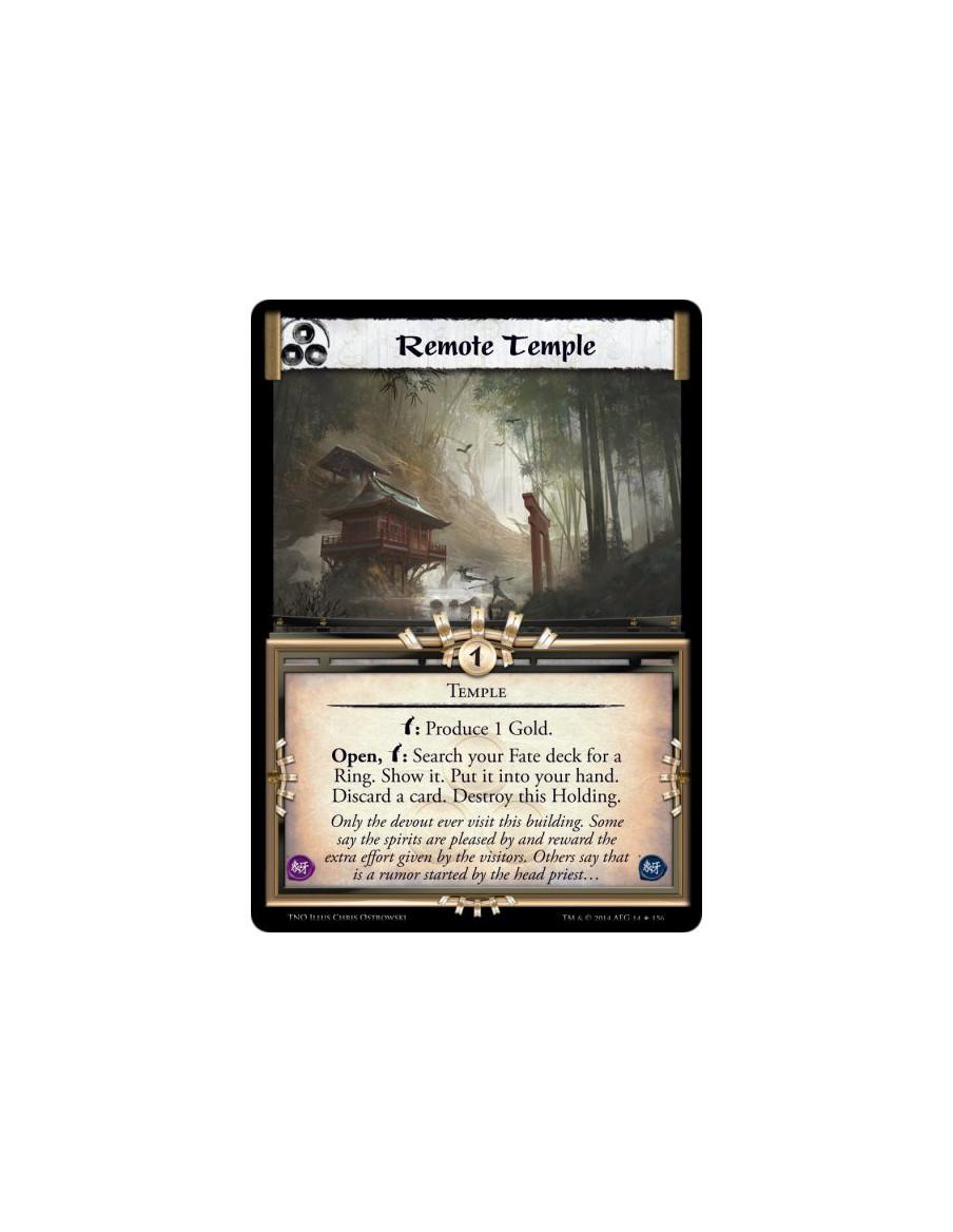 Remote Temple  - TempleBow: Produce&nbsp;1 Gold.Open, Bow: Search your Fate deck for a Ring. Show it. Put it into your hand. Dis