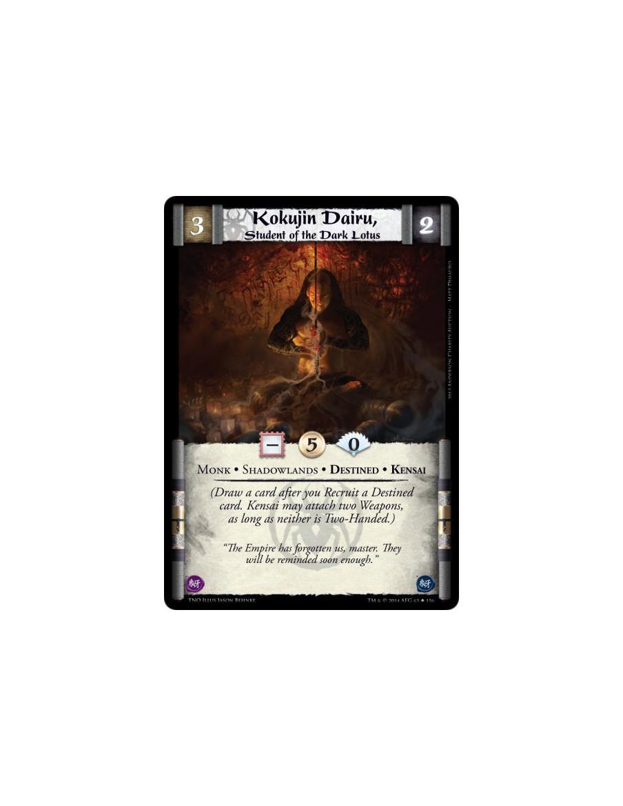 Kokujin Dairu, Student of the Dark Lotus  - Monk • Shadowlands • Destined • Kensai(Draw a card after you Recruit a Destined card