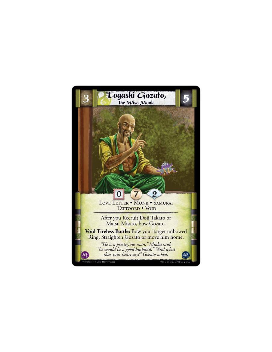 Togashi Gozato, the Wise Monk  - Love Letter • Monk • Samurai • Tattooed • VoidAfter you Recruit Doji Takato or Matsu Misato, bo