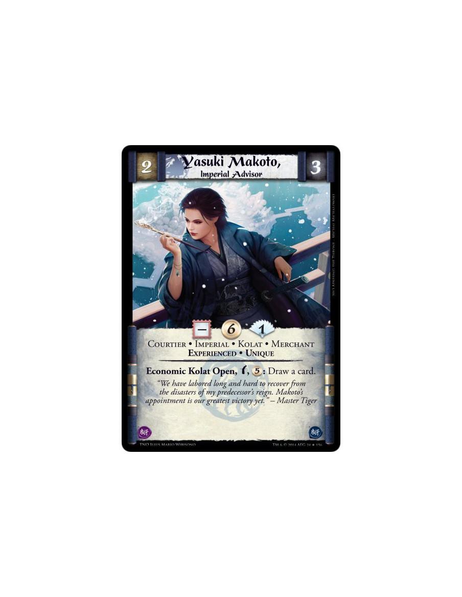 Yasuki Makoto, Imperial Advisor  - Courtier • Imperial • Kolat • Merchant • Experienced • UniqueEconomic Kolat Open, Bow, 5: Dra