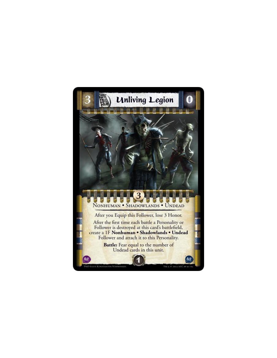 Unliving Legion  - Nonhuman • Shadowlands • UndeadAfter you Equip this Follower, lose 3 Honor. After the first time each battle 