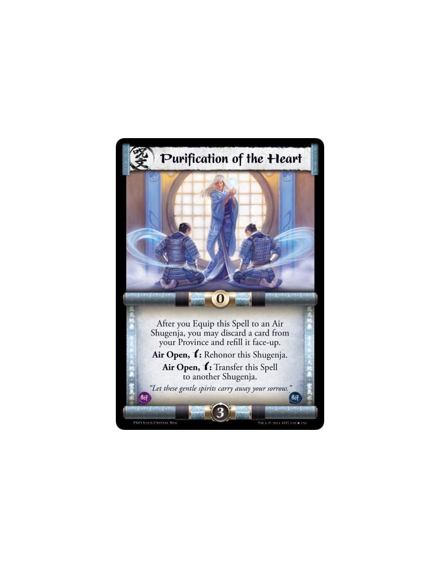 Purification of the Heart  - After you Equip this Spell to an Air Shugenja, you may discard a card from your Province and refill