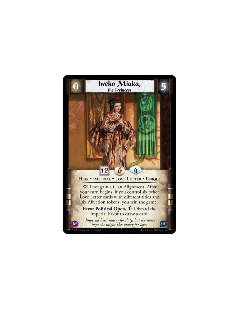 Iweko Miaka, the Princess FOIL  - Heir • Imperial • Love Letter • UniqueWill not gain a Clan Alignment. After your turn begins, 