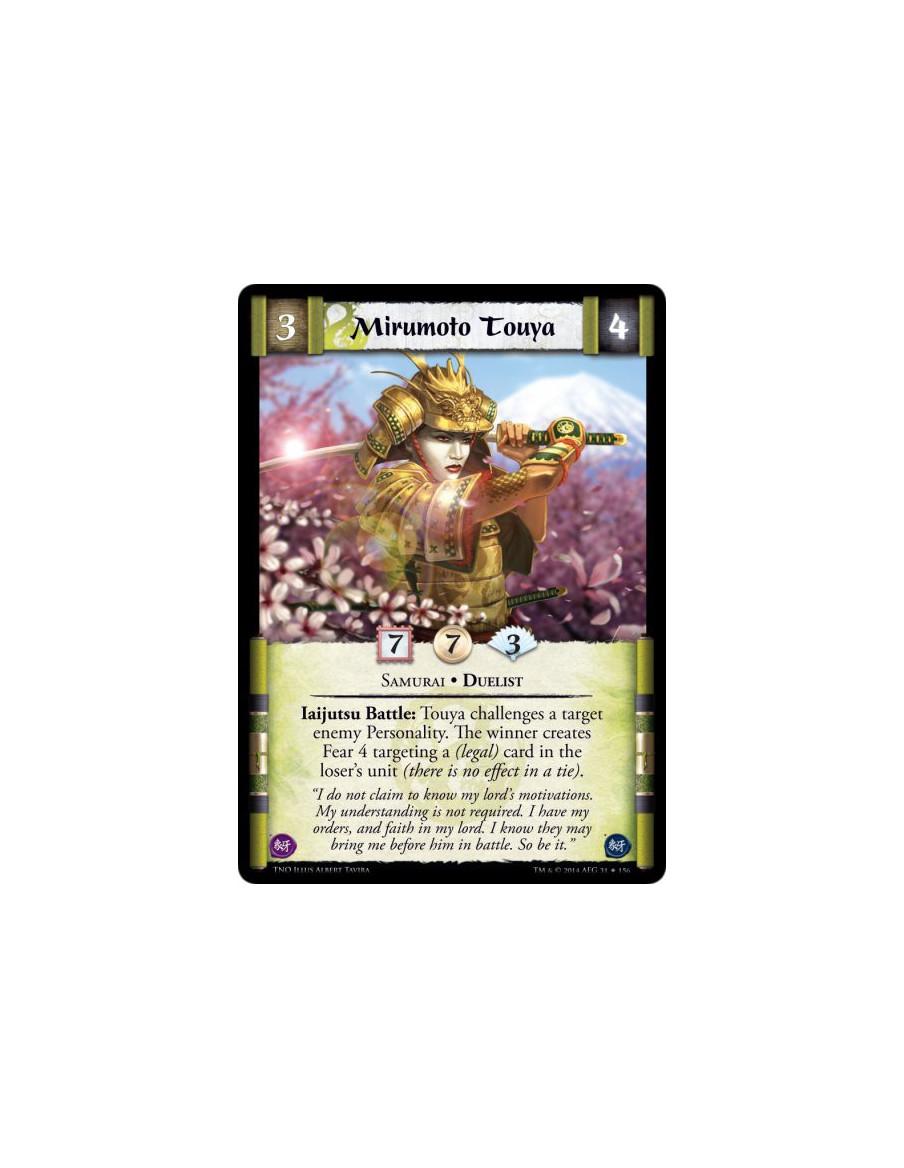 Mirumoto Touya FOIL  - Samurai • DuelistIaijutsu Battle: Touya challenges a target enemy Personality. The winner creates Fear 4 