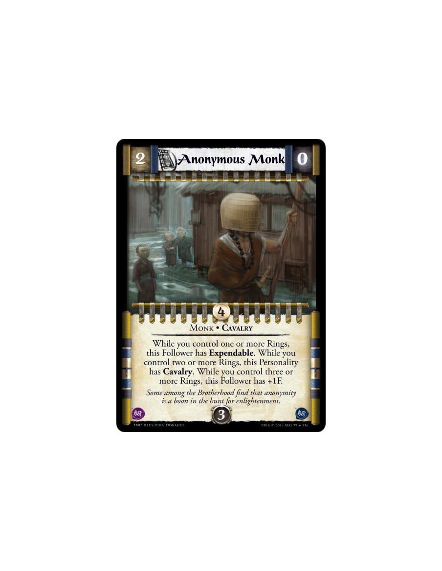 Anonymous Monk FOIL  - Monk • CavalryWhile you control one or more Rings, this Follower has Expendable. While you control two or