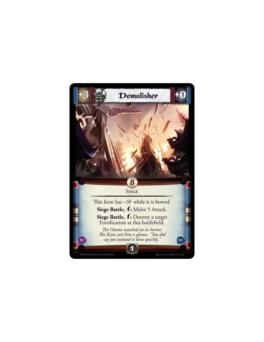 Demolisher FOIL  - SiegeThis Item has -3F while it is bowed.Siege Battle, Bow: Melee 5 Attack.Siege Battle, Bow: Destroy a targe