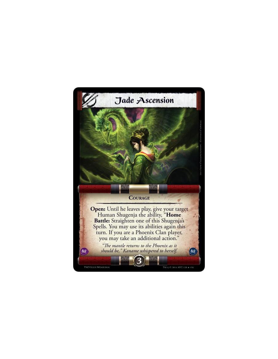 Jade Ascension FOIL  - CourageOpen: Until he leaves play, give your target Human Shugenja the ability, "Home Battle: Straighten 