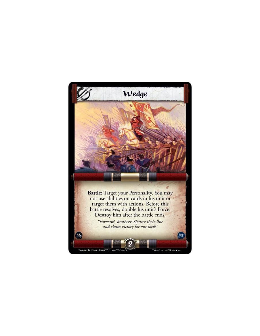 Wedge FOIL  -     Battle: Target your Personality. You may not use abilities on cards in his unit or target them with actions. B
