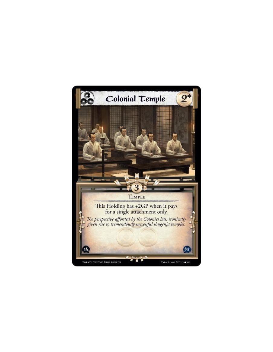 Colonial Temple  - TempleThis Holding has +2GP when it pays for a single attachment only.