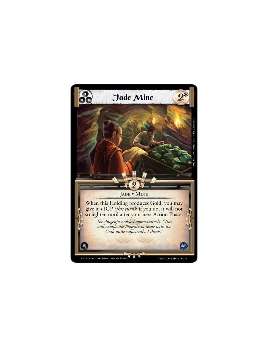 Jade Mine FOIL  - Jade • MineWhen this Holding produces Gold, you may give it +1GP (this turn); if you do, it will not straighte