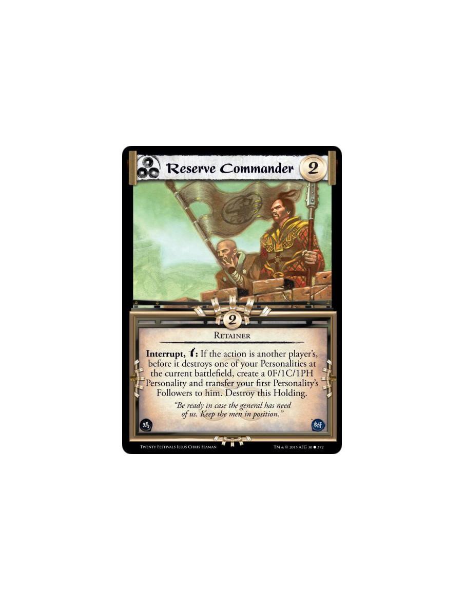 Reserve Commander  - RetainerInterrupt, w: If the action is another player's, before it destroys one of your Personalities at th