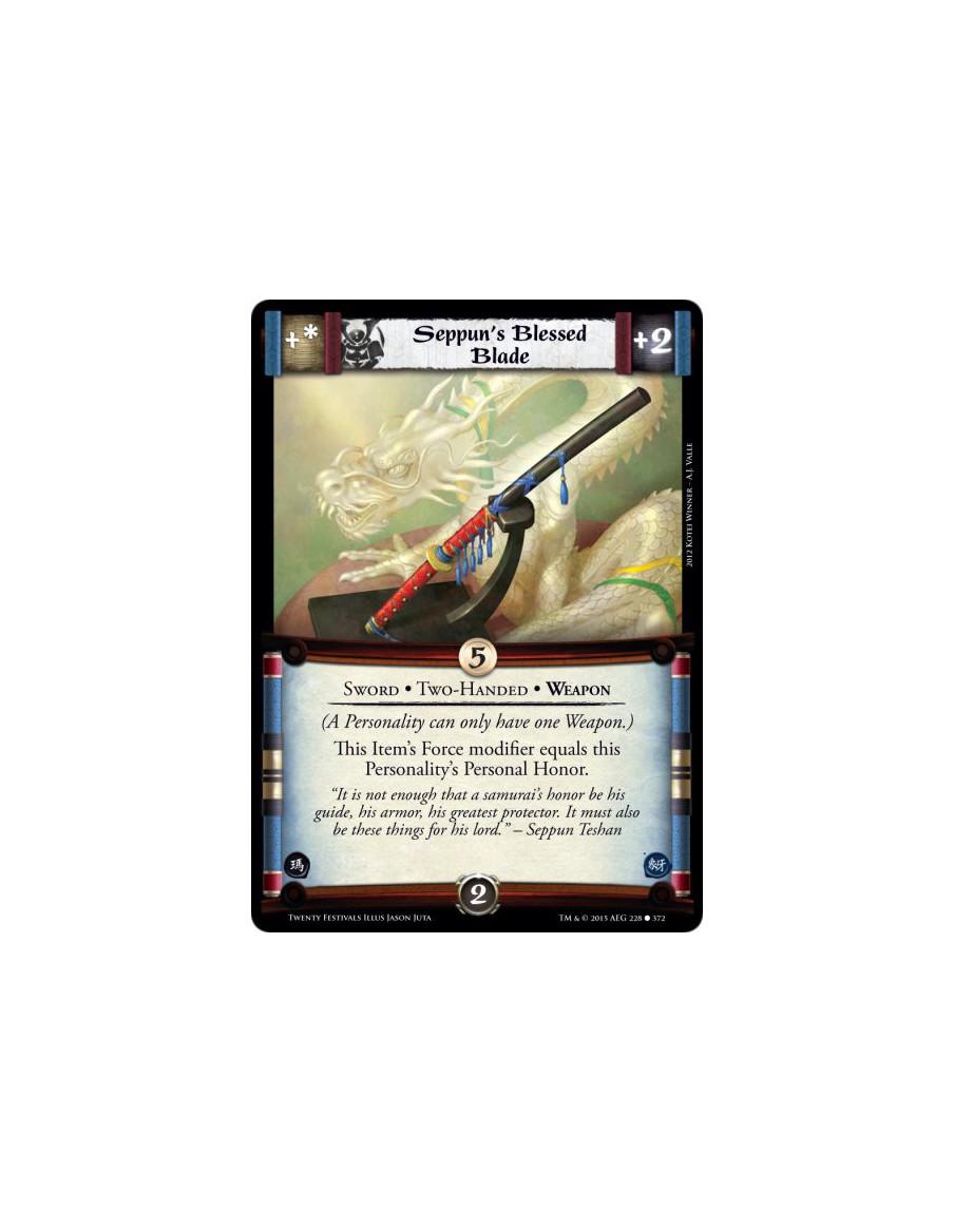 Seppun's Blessed Blade  - Weapon • Two-Handed • Sword(A Personality can only have one Weapon.)This Item's Force modifier equals 