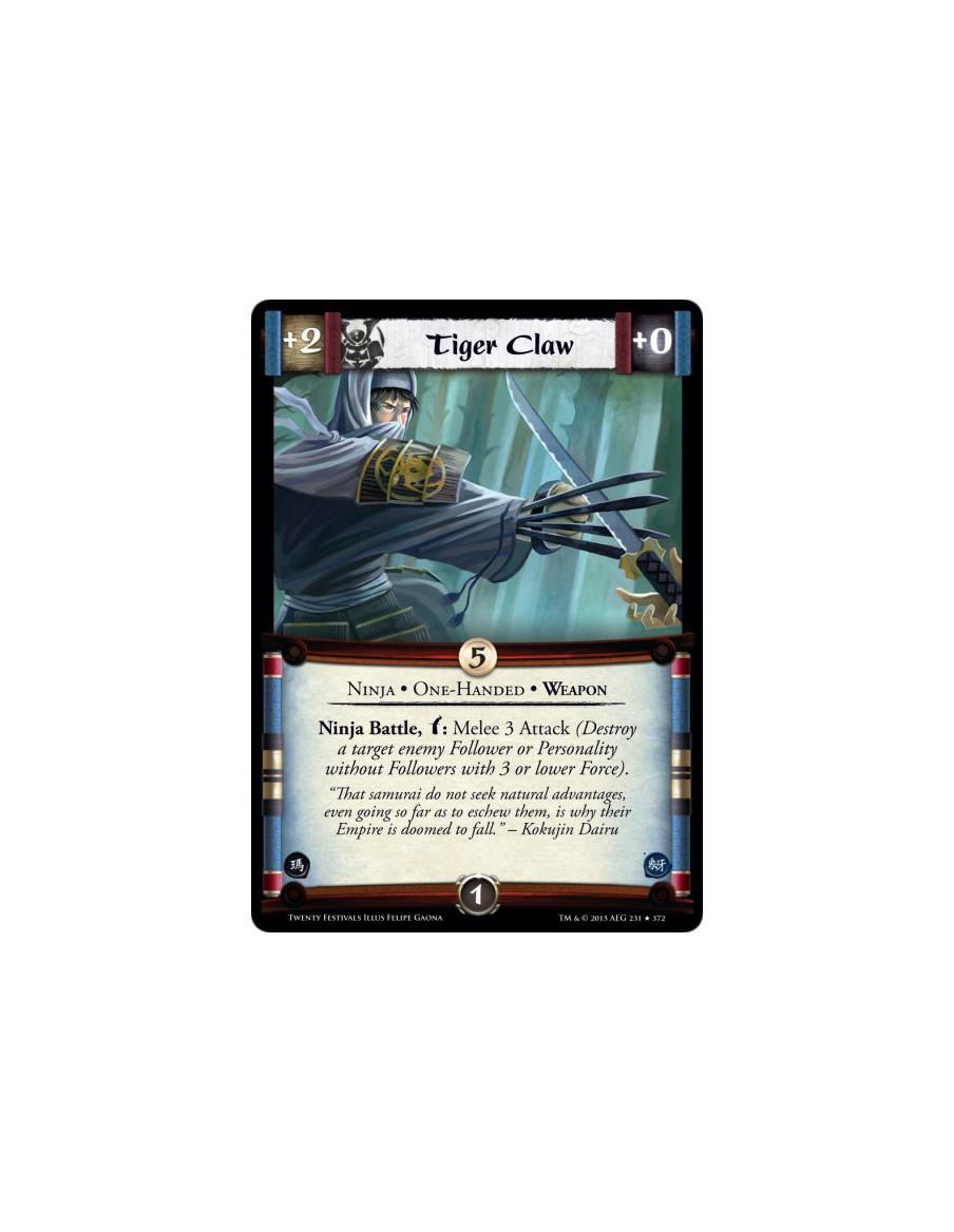 Tiger Claw  - One-Handed • Weapon • NinjaNinja Battle, w: Melee 3 Attack (Destroy a target enemy Follower or Personality without