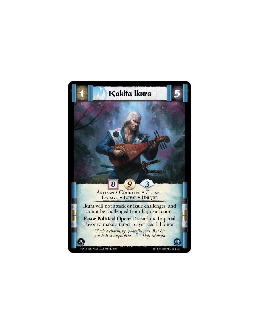 Kakita Ikura  - Artisan • Courtier • Cursed • Daimyo • Loyal • Unique    Ikura will not attack or issue challenges, and cannot b