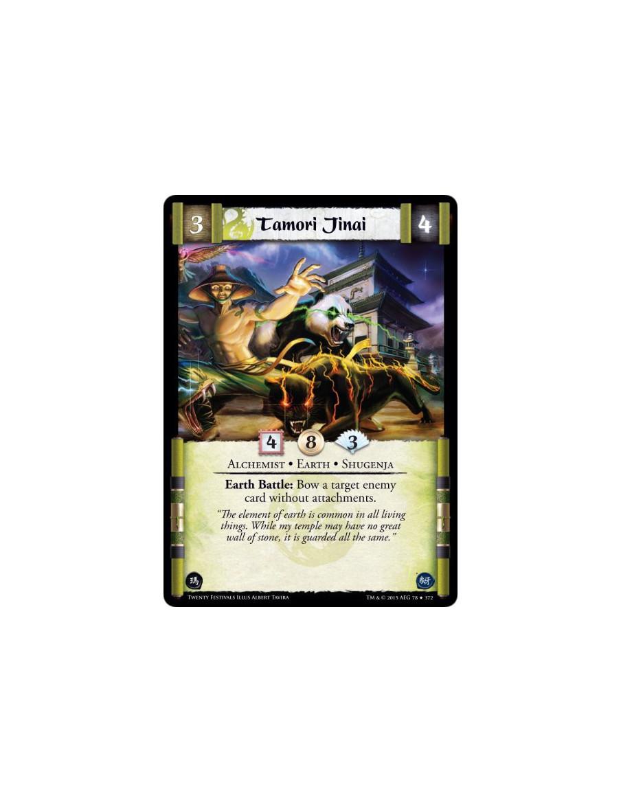 Tamori Jinai FOIL  - Shugenja • Earth • Alchemist    (Shugenja may attach and cast Spells.)Earth Battle: Bow a target enemy card