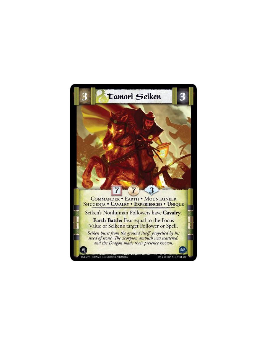 Tamori Seiken Exp  - Commander • Earth • Mountaineer • Cavalry • Experienced • Shugenja • Unique     Seiken's Nonhuman Followers