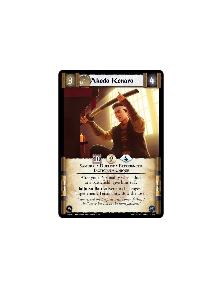 Akodo Kenaro Exp  - Duelist • Experienced • Samurai • Tactician • Unique    After your Personality wins a duel at a battlefield,