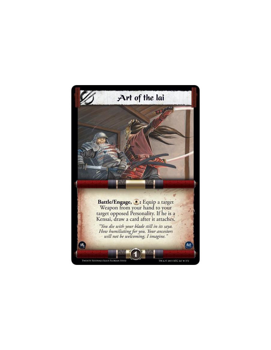 Art of the Iai FOIL  - Battle/Engage, : Equip a target Weapon from your hand to your target opposed Personality. If he is a Kens
