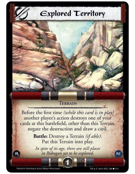 Explored Territory  - TerrainBefore the first time (while this card is in play) another player's action destroys one of your car