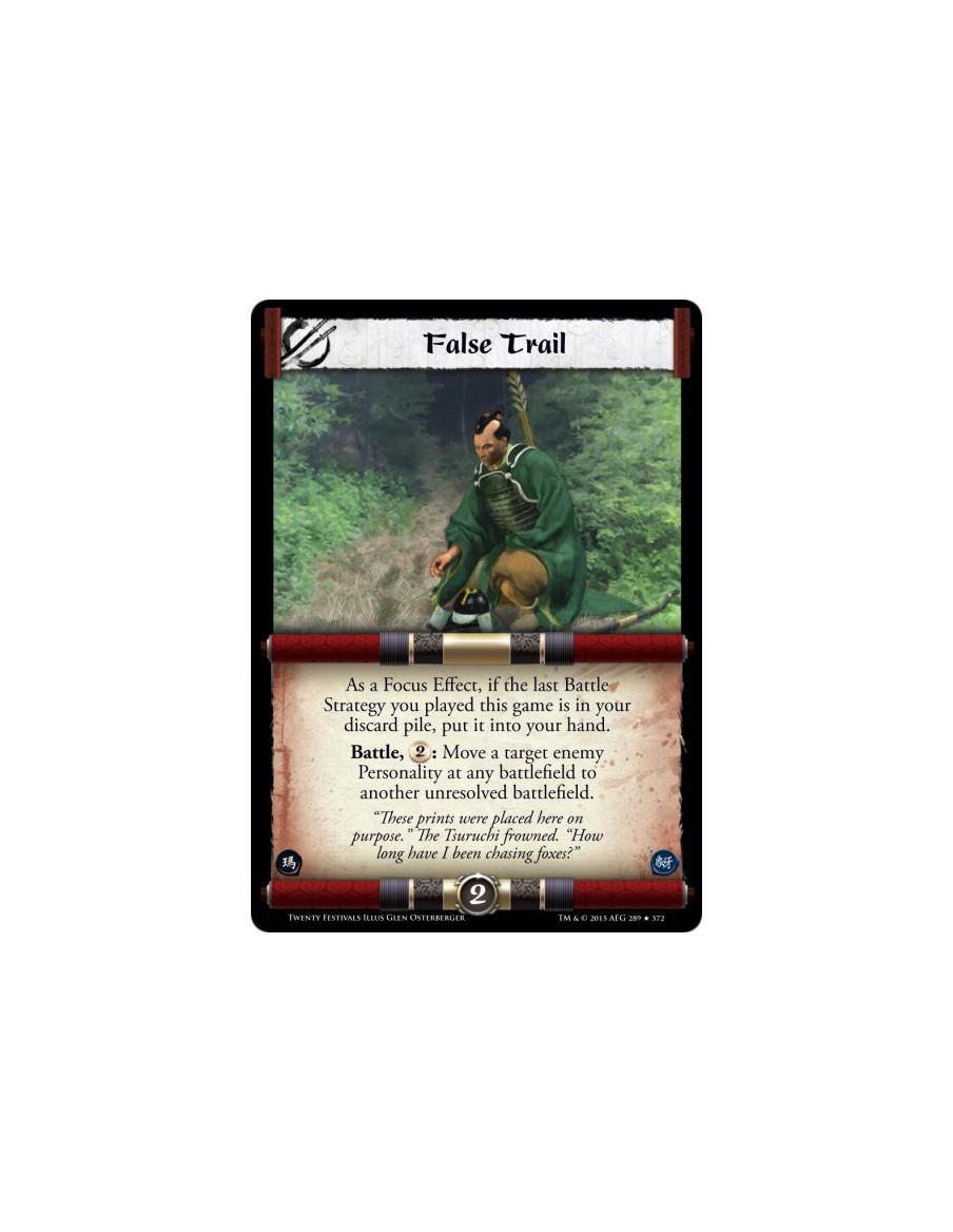 False Trail  - As a Focus Effect, if the last Battle Strategy you played this game is in your discard pile, put it into your han