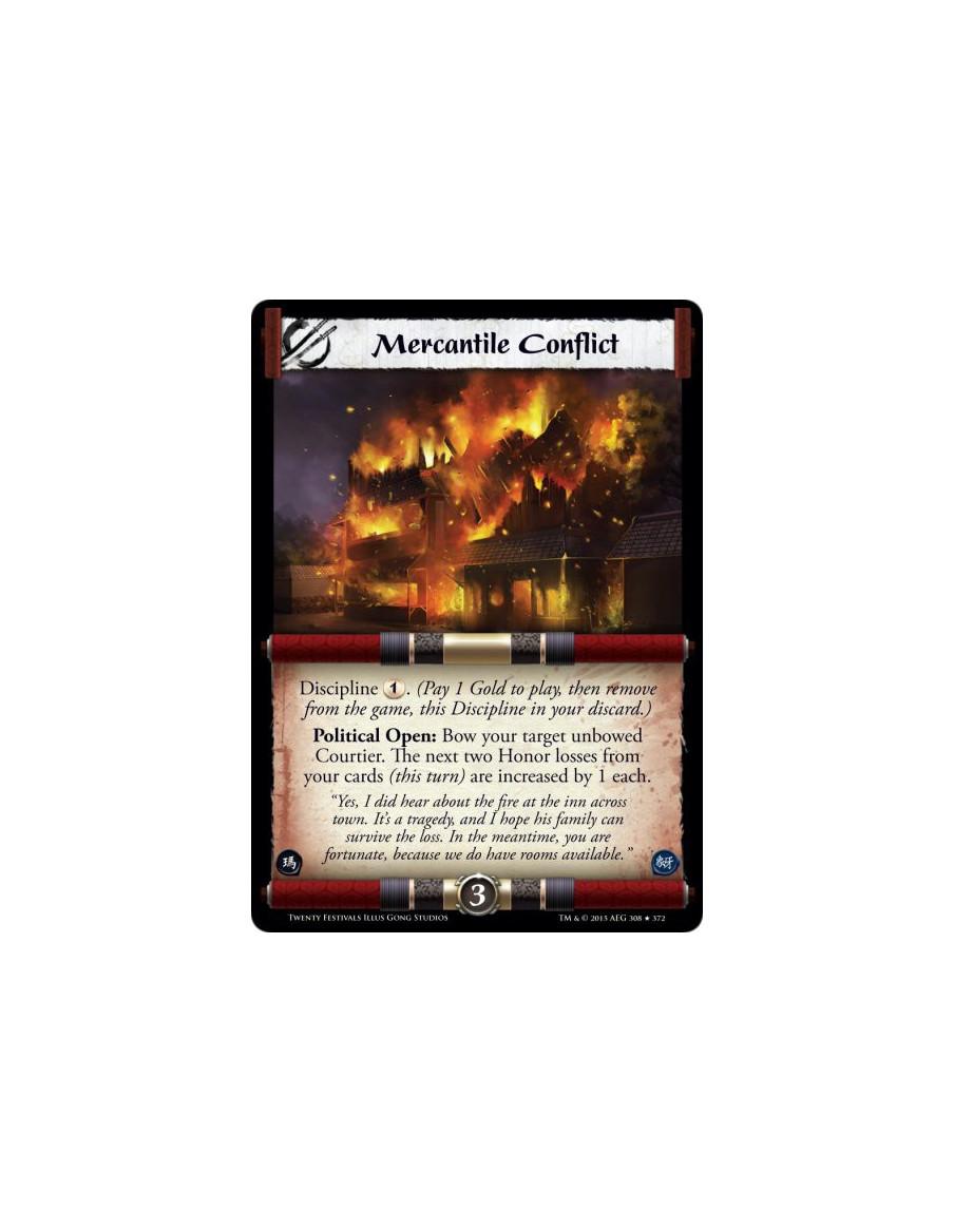 Mercantile Conflict FOIL  -     Discipline . (Pay 1 Gold to play, then remove from the game, this Discipline in your discard.)Po