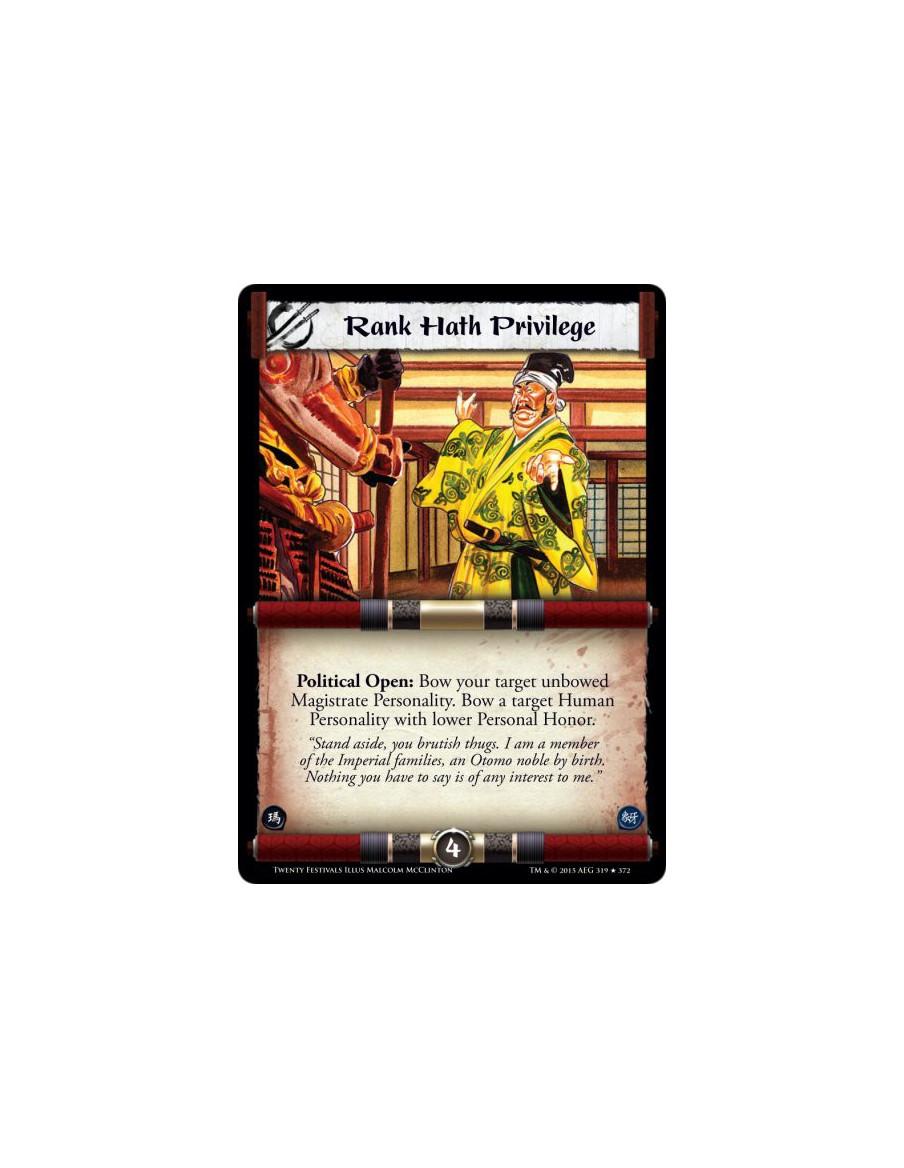 Rank Hath Privilege  -     Political Open: Bow your target unbowed Magistrate Personality. Bow a target Human Personality with l