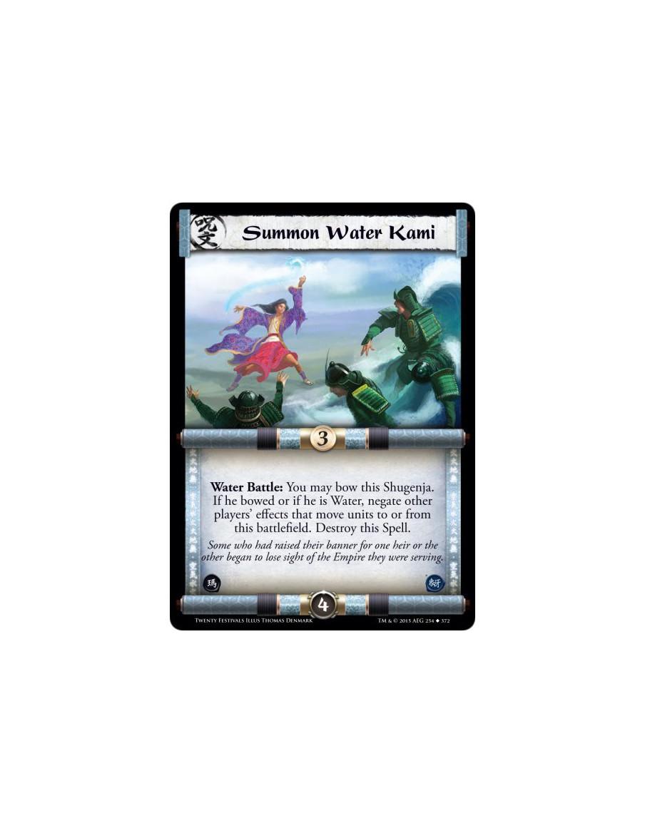 Summon Water Kami  -                     Water Battle: You may bow this Shugenja. If he bowed or if he is Water, negate other pl