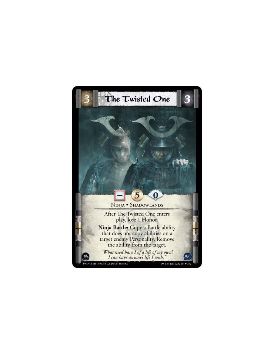 The Twisted One  - Ninja • Shadowlands    After The Twisted One enters play, lose 1 Honor. Ninja Battle: Copy a Battle ability t