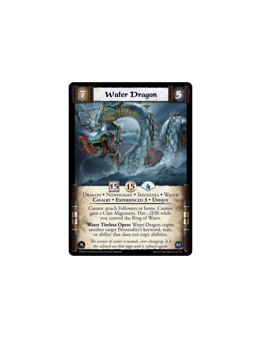 Water Dragon Exp3 FOIL  - Cavalry • Dragon • Experienced 3 • Nonhuman • Shugenja • Unique • Water    Cannot attach Followers or 