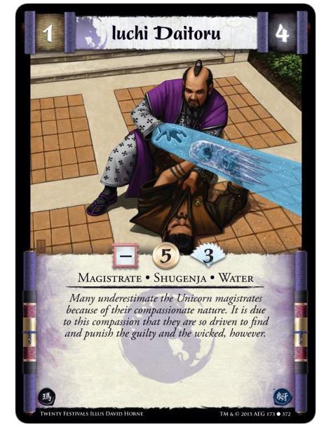 Iuchi Daitoru  - Magistrate • Shugenja • Water    (Shugenja may attach and cast Spells.)