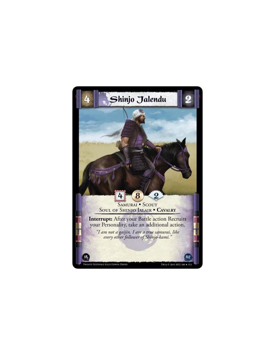 Shinjo Jalendu FOIL  - Cavalry • Samurai • Scout • Soul of Shinjo Jalair    Interrupt: After your Battle action Recruits your Pe