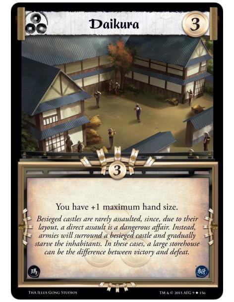 Daikura  -     You have +1 maximum hand size.