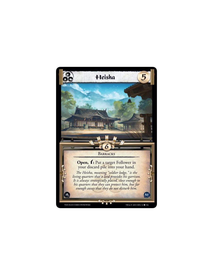 Heisha  - Barracks      Open, w: Put a target Follower in your discard pile into your hand.