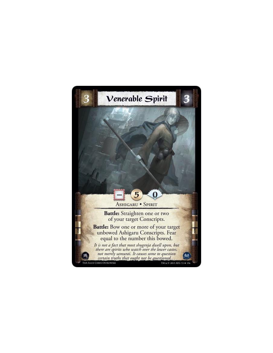 Venerable Spirit FOIL  - Ashigaru • Spirit          Battle: Straighten one or two of your target Conscripts. Battle: Bow one or 