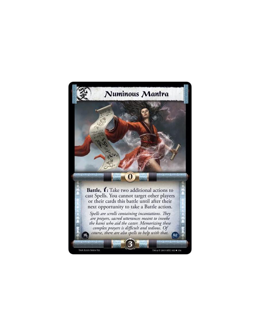 Numinous Mantra  -             Battle, w: Take two additional actions to cast Spells. You cannot target other players or their c