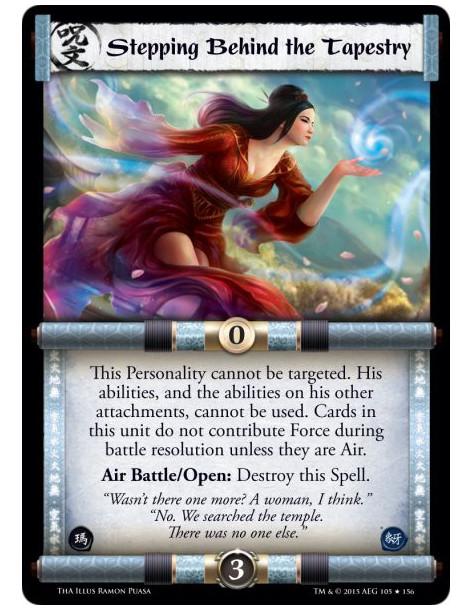 Stepping Behind The Tapestry FOIL  -             This Personality cannot be targeted. His abilities, and the abilities on his ot