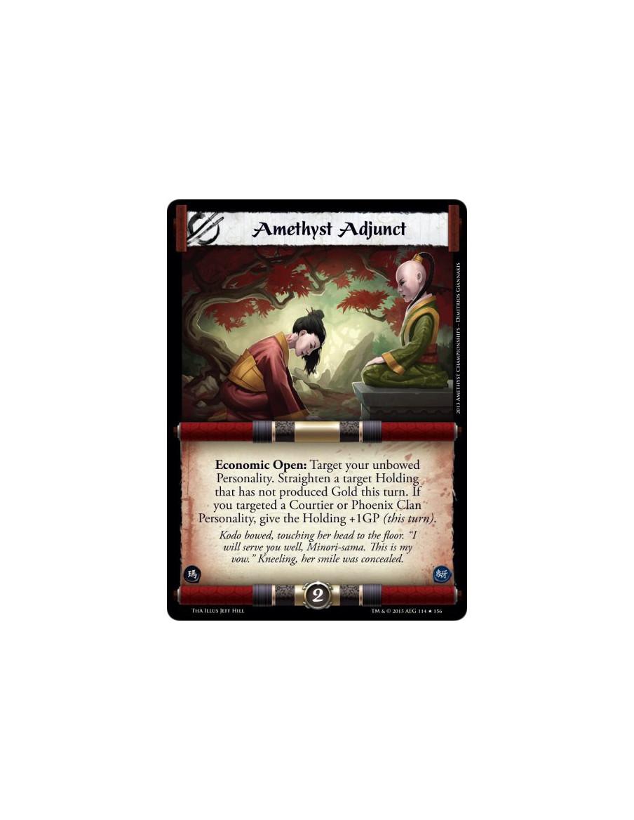 Amethyst Adjunct FOIL  -             Economic Open: Target your unbowed Personality. Straighten a target Holding that has not pr