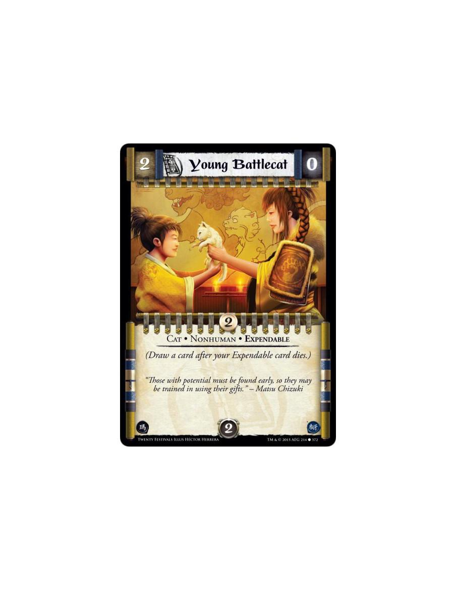 Young Battlecat FOIL  - Cat • Expendable • Nonhuman    (Draw a card after your Expendable card dies.)