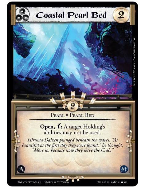 Coastal Pearl Bed FOIL  - Pearl Bed • PearlOpen, w: A target Holding's abilities may not be used.