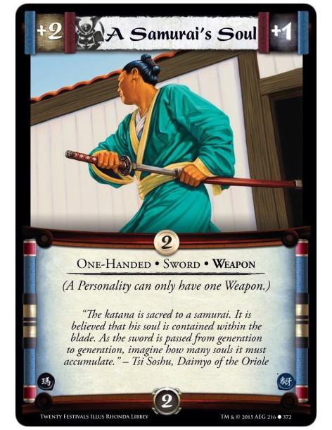A Samurai's Soul FOIL  - One-Handed • Sword • Weapon(A Personality can only have one Weapon.)