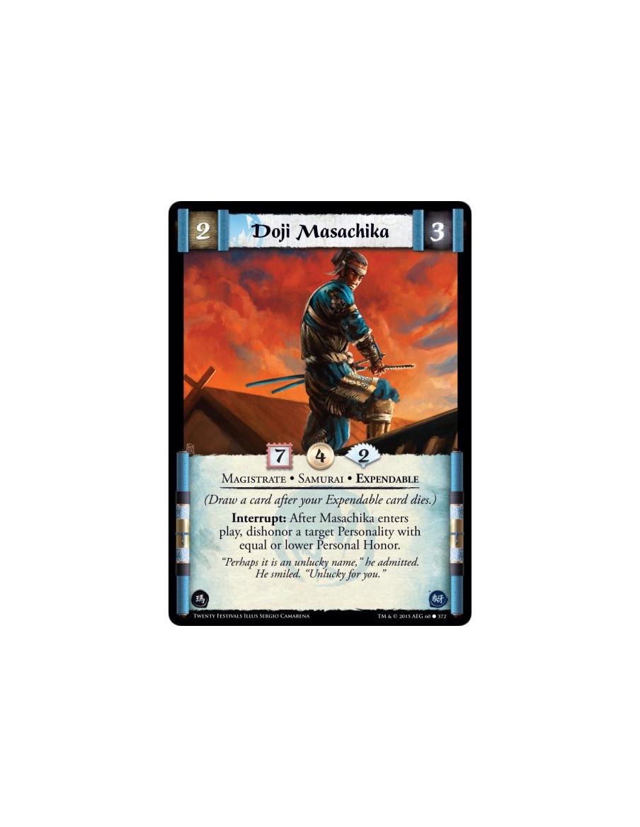 Doji Masachika FOIL  - Magistrate • Samurai • Expendable  (Draw a card after your Expendable card dies.)Interrupt: After Masachi
