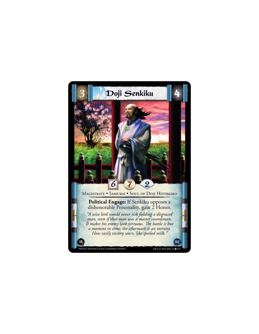 Doji Senkiku FOIL  - Magistrate • Samurai • Soul of Doji Hitomaro  Political Engage: If Senkiku opposes a dishonorable Personali