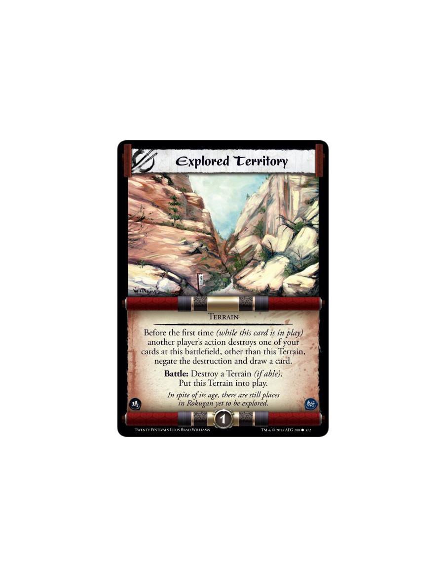 Explored Territory FOIL  - TerrainBefore the first time (while this card is in play) another player's action destroys one of you