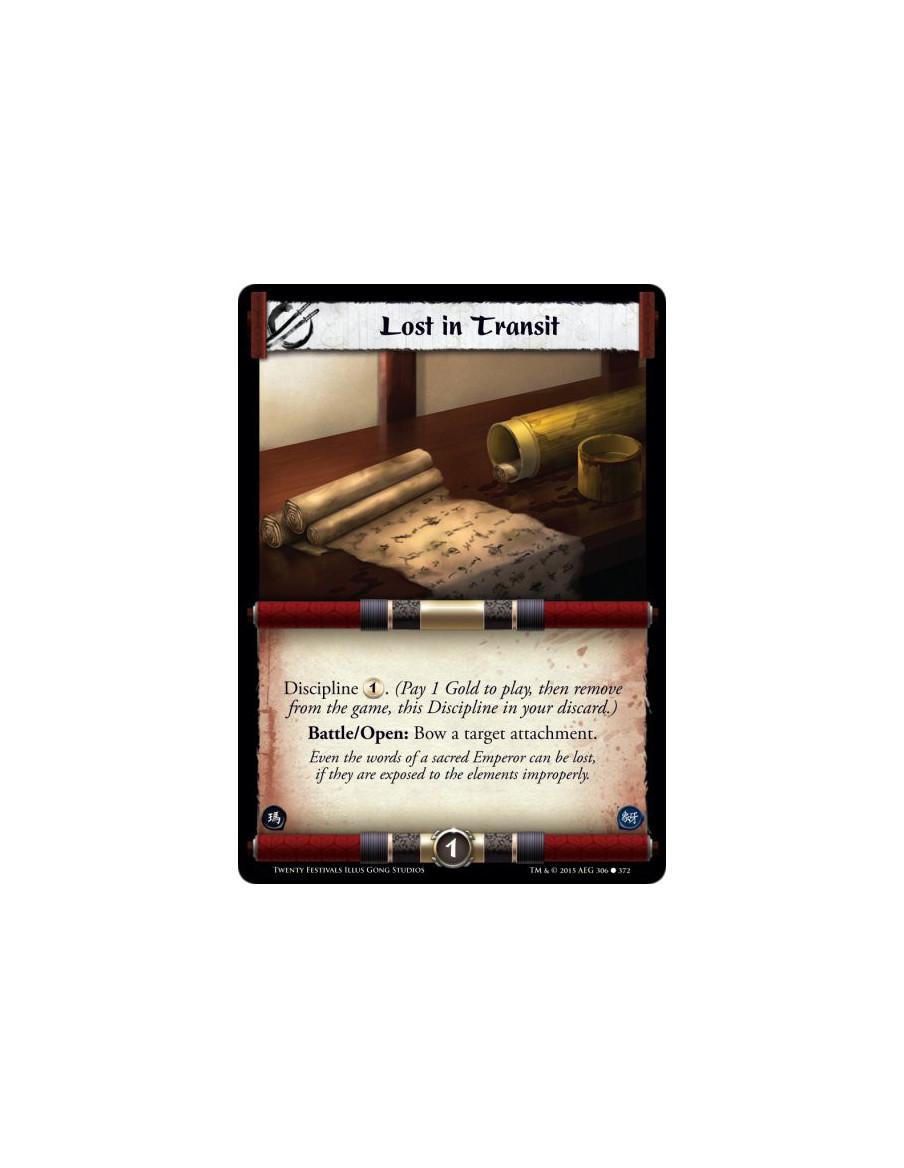 Lost in Transit FOIL  -   Discipline . (Pay 1 Gold to play, then remove from the game, this Discipline in your discard.)Battle/O