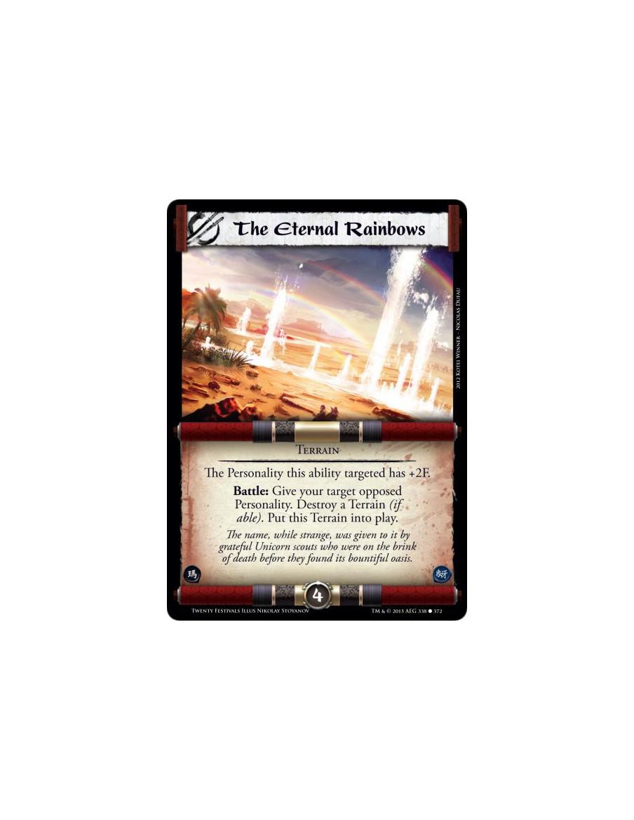 The Eternal Rainbows FOIL  - Terrain  The Personality this ability targeted has +2F.Battle: Target your opposed Personality. Des