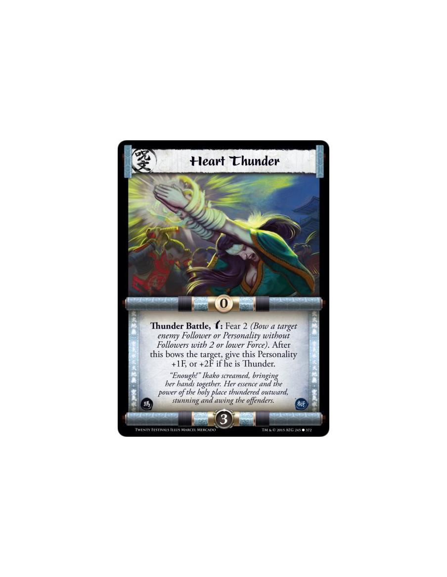 Heart Thunder FOIL  -           Thunder Battle, w: Fear 2 (Bow a target enemy Follower or Personality without Followers with 2 o