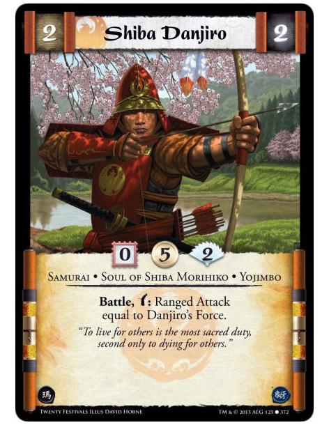 Shiba Danjiro FOIL  - Samurai • Soul of Shiba Morihiko • YojimboBattle, w: Ranged Attack equal to Danjiro's Force.