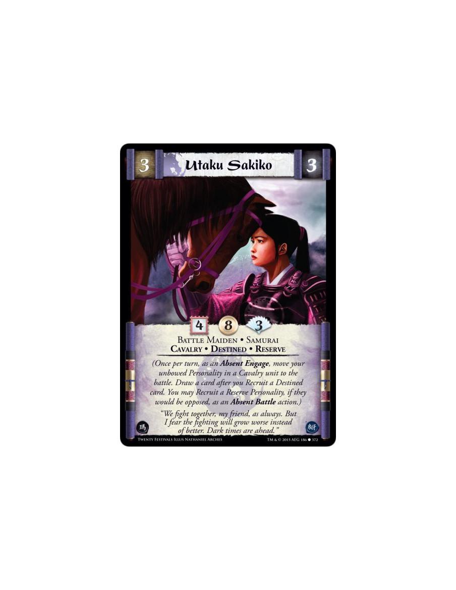 Utaku Sakiko FOIL  - Reserve • Destined • Samurai • Cavalry • Battle Maiden  (Once per turn, as an Absent Engage, move your unbo