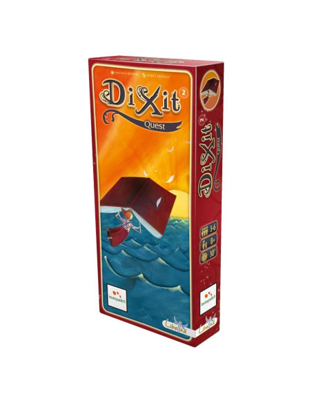 Dixit 2 Quest  - 6Dixit 2. Contiene ochenta y cuatro nuevas cartas (la misma cantidad que tiene el juego original), por lo que a