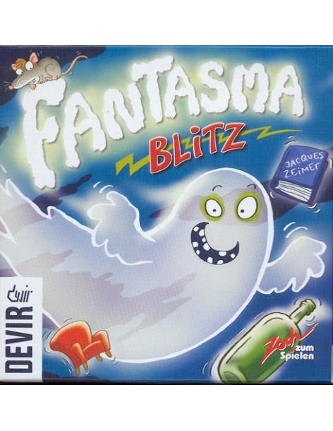 Fantasma Blitz  - Juego de reflejos para 2-8 jugadores de fulminantes reacciones. Uno de los jugadores gira la carta superior de 2